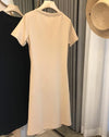 Korean Style Pleated Cotton Dress