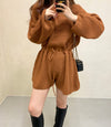 Designer Knitted Long Sleeve Rompers