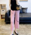 Pleated Cropped Wide Pants