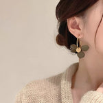 Designer Asymmetrical Flower Earring