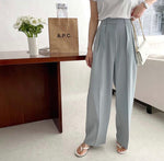 High-Waist Pleated Wide Pants