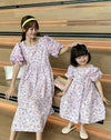 Mom & Daughter ♡ Floral Print Babydoll Dress