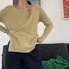 Designer Asymmetrical Two-In-One Knitwear