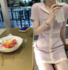 Summer Macaron Soft Knitted Mini Dress