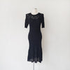 Open-Knit Soft Viscose Fishtail Dress