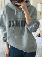 Korean Style Letter Front Hoodie