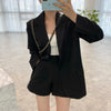 Korean Style A Line Suit Jacket with Shorts