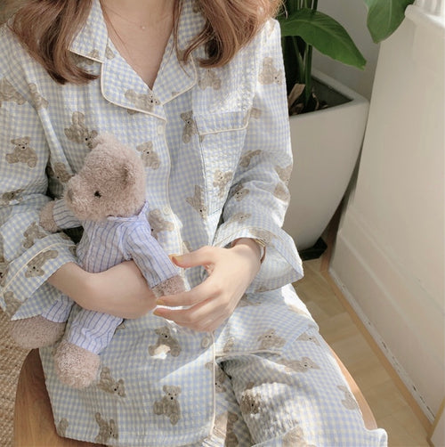 Marshmallow Teddy Bear Pajama Set