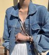 Denim Cropped Jacket