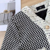 Classic Black and White Tweed Jacket