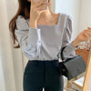 Square Neck Puffed Sleeve Blouse