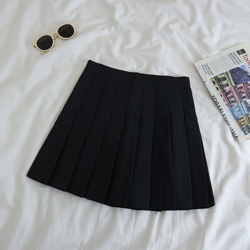 Designer High Rise Pleated Skirt