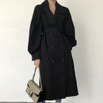 British Style Double Breasted Trench Coat with Belt