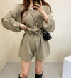 Designer Knitted Long Sleeve Rompers