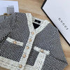 Classic Black and White Tweed Jacket