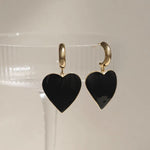 Designer Heart Shaped Metal Earrings