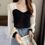 Sweetheart Neck Blouse