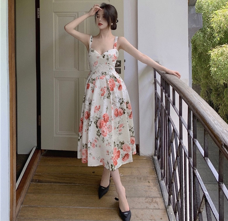 Flower best sale cocktail dress