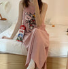 Cute Strap Pajama Dress with Cartoon Prints