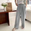 High-Waist Pleated Wide Pants