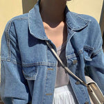 Denim Cropped Jacket