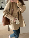 Short Double Breasted Trench Coat