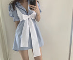 Korean Style Two-in-One Shirt Dress