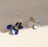 Designer Asymmetrical Flower Earring