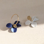 Designer Asymmetrical Flower Earring