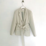 Korean Style Belted Blazer