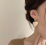 Designer Heart Shaped Metal Earrings