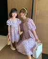 Mom & Daughter ♡ Floral Print Babydoll Dress