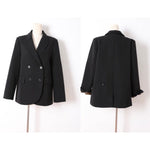 Double Breasted Casual Blazer with Designer Back Detail