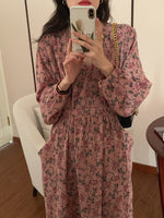 Rusty Rose Long Sleeve Maxi Dress (Two Styles)