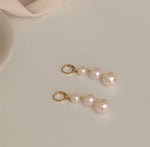 Three Pearls Dangling Earrings