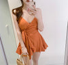 Korean Style Wrap Dress Swimsuit