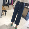 High Rise Wide Denim Pants