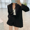 Korean Style A Line Suit Jacket with Shorts