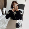 Flower Embroidery Knitted Sweater