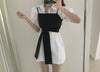 Korean Style Two-in-One Shirt Dress