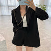 Korean Style A Line Suit Jacket with Shorts