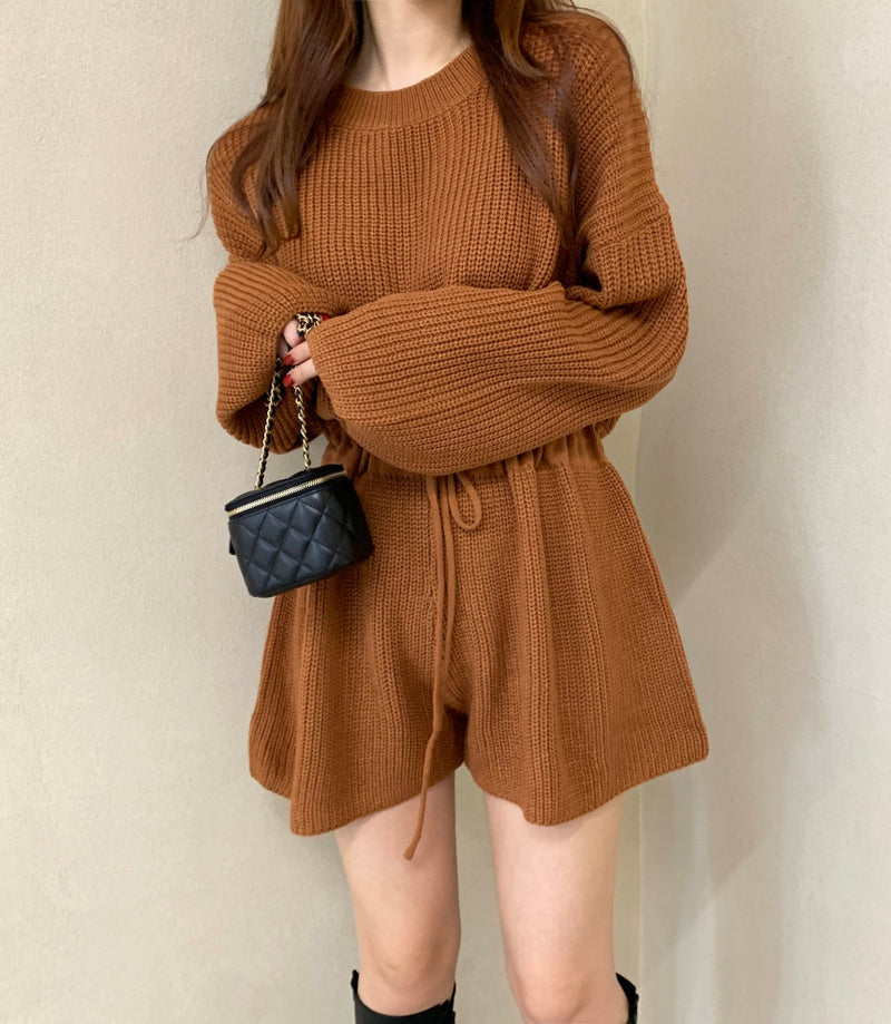 Designer Knitted Long Sleeve Rompers