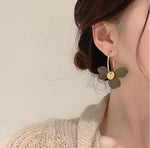 Designer Asymmetrical Flower Earring