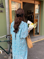 Floral Puff Sleeve Loose Fit Dress