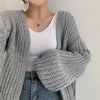 Korean Style Chunky Knit Relaxed Buttonless Cardigan