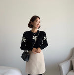 Flower Embroidery Knitted Sweater