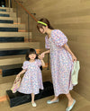 Mom & Daughter ♡ Floral Print Babydoll Dress