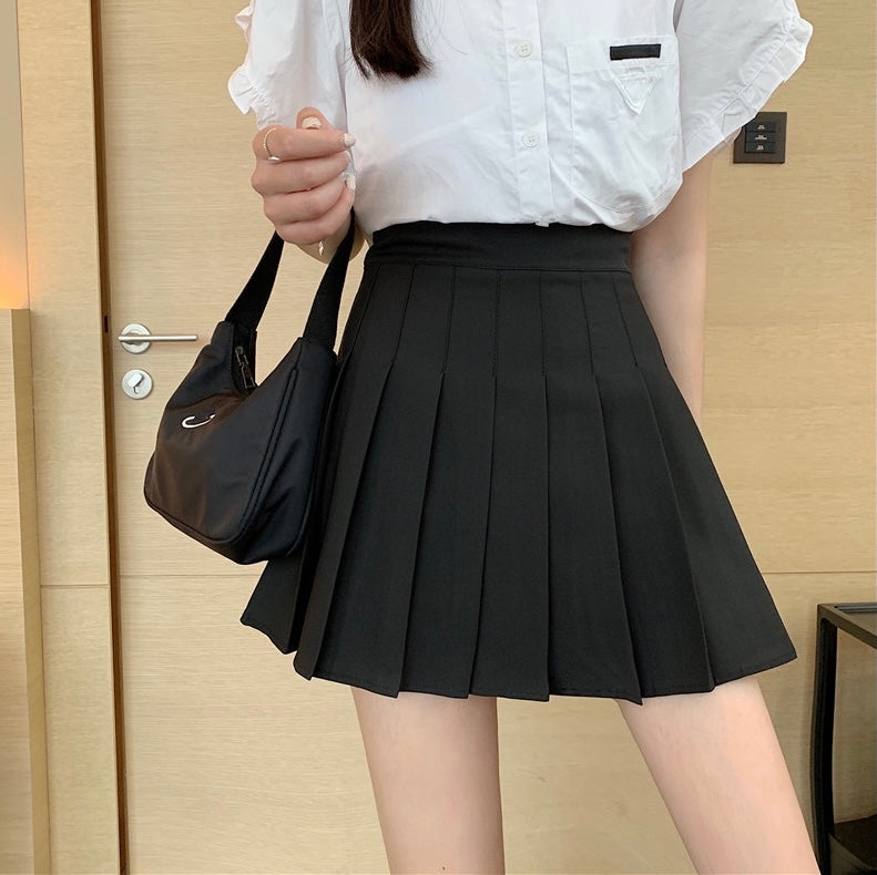 Designer High Rise Pleated Skirt