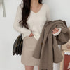 Korean Style Double Breasted Wool Blended Coat