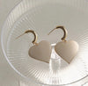 Designer Heart Shaped Metal Earrings